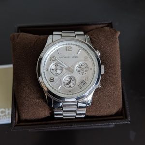 Michael Kors Women's Runway Silver Tone Watch